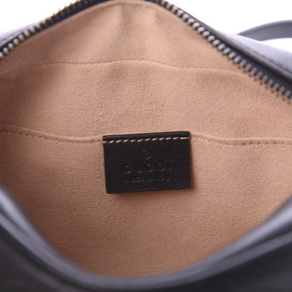 Gucci Calfskin Matelasse Mini GG Marmont Chain Shoulder Bag Black 8 of 10