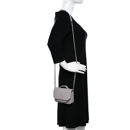 Chanel Caviar Quilted Mini Business Affinity Flap Grey 2 of 13