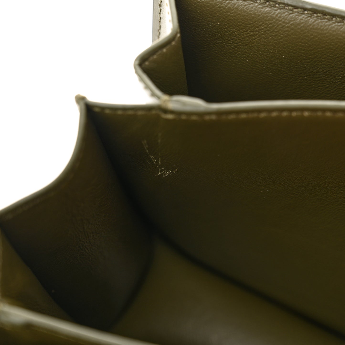 Box Calfskin Small Classic Box Flap Bag Army Green