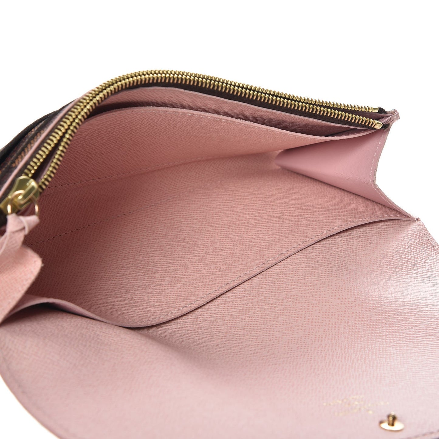 Damier Ebene Caissa Wallet Rose Ballerine