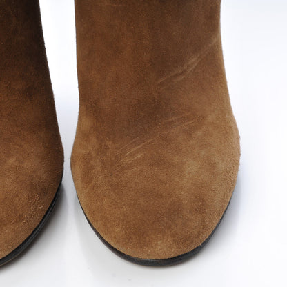 Gucci Suede Abigail Ankle Boots 36.5 New Marron 10 of 11