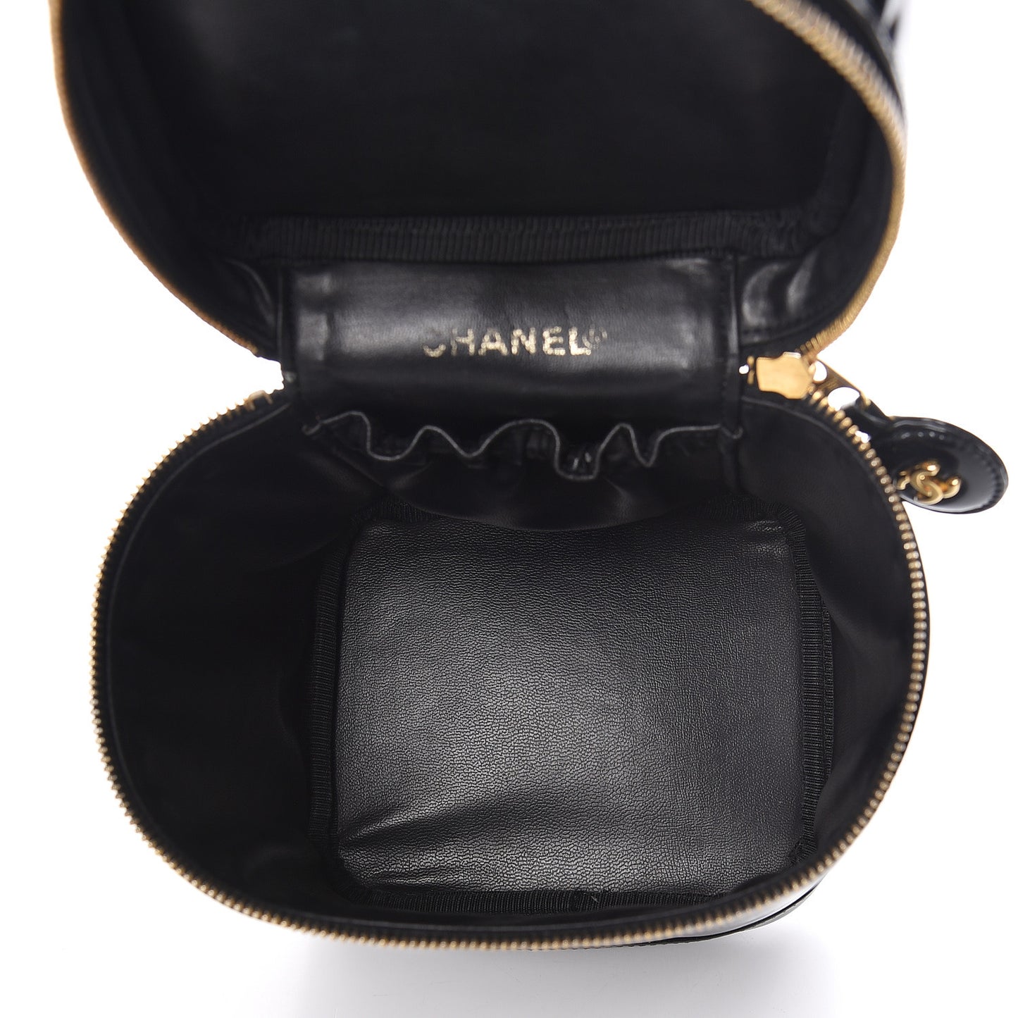 Patent Vanity Cosmetic Case Black