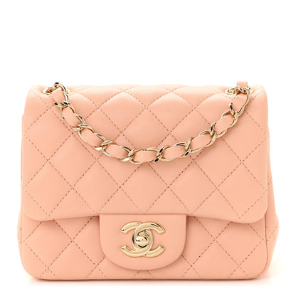 Chanel Lambskin Quilted Mini Square Flap Light Pink 1 of 11