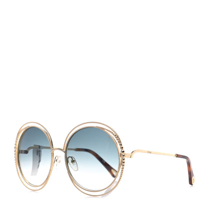 Chloe Oversized Round Carlina Oversized Round Sunglasses CE114SC Gold 1 of 7
