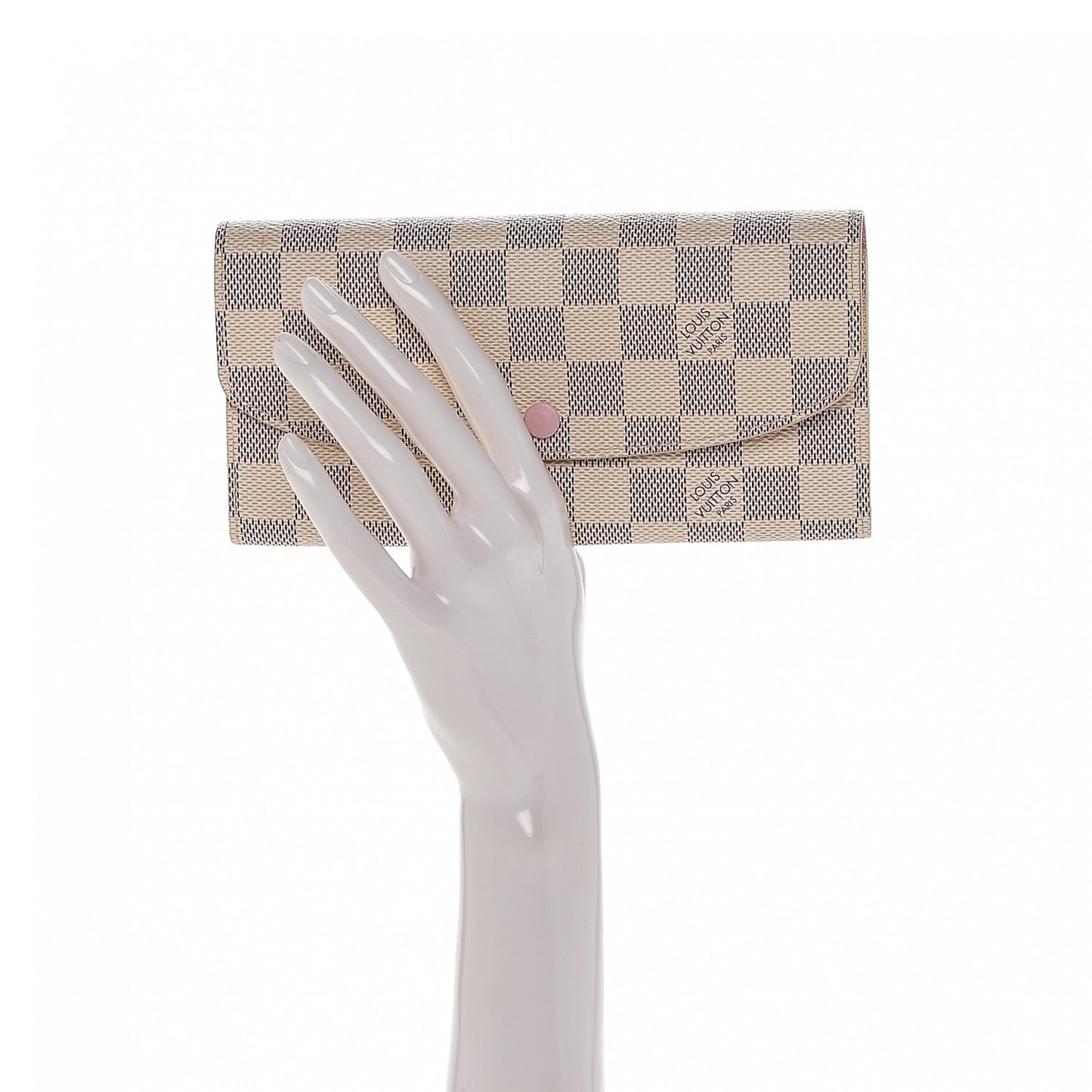 Damier Azur Emilie Wallet Rose Ballerine