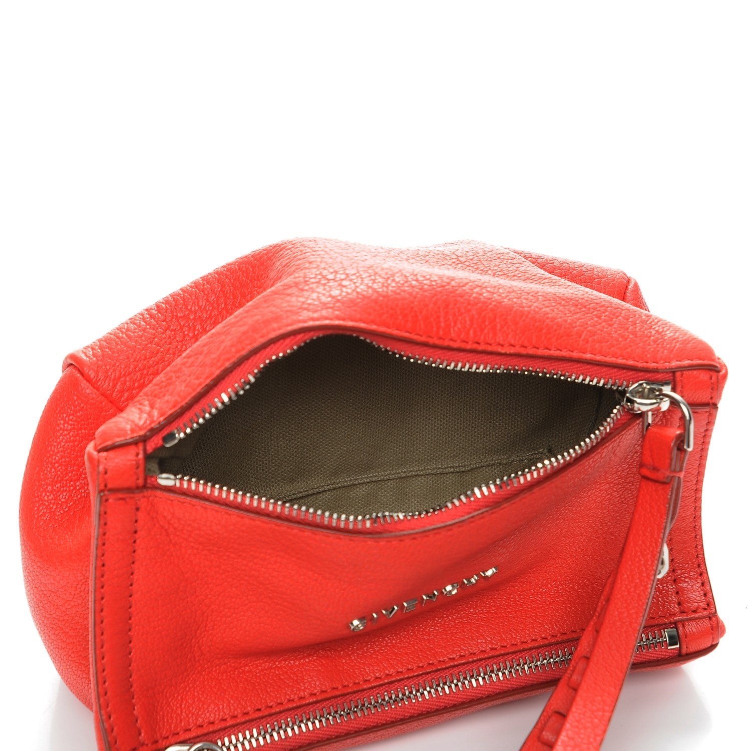Givenchy Sugar Goatskin Pandora Wristlet Medium Red 5 of 7