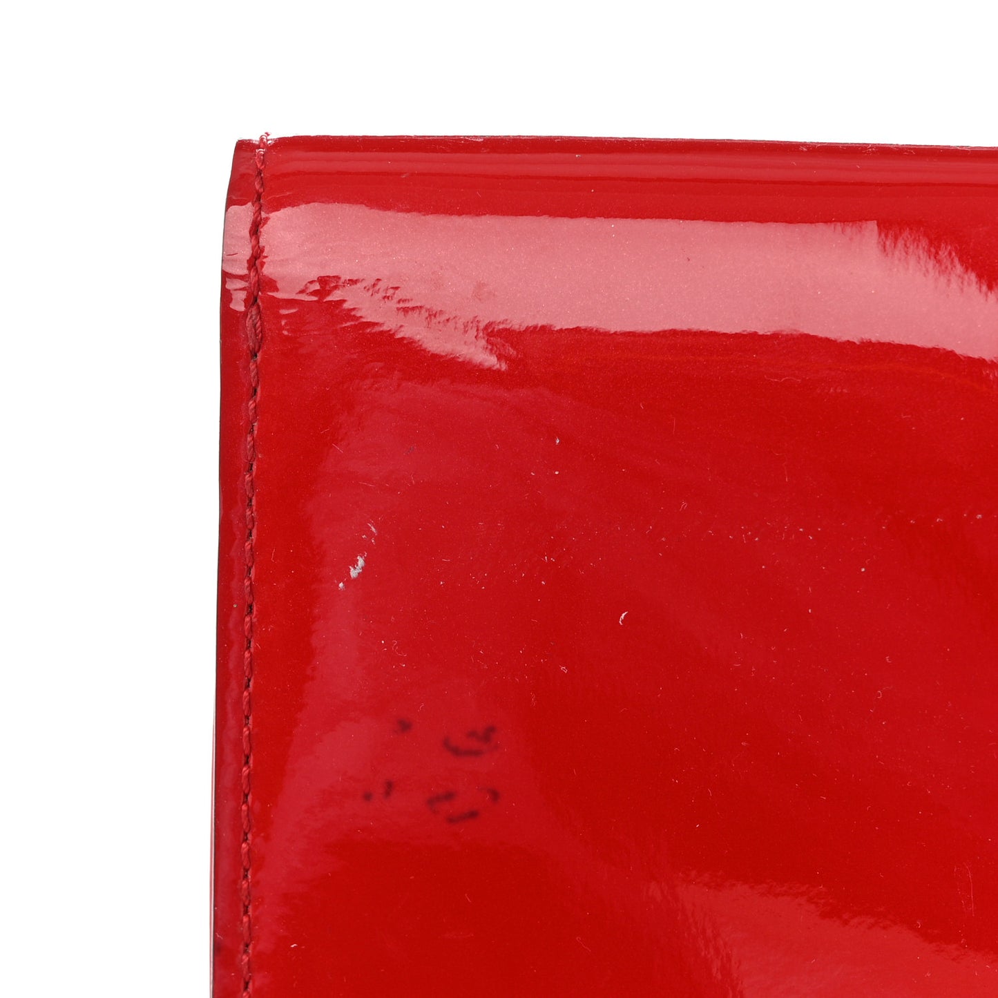 Patent Louise Clutch Cherry