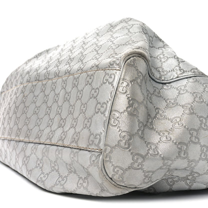 Gucci Guccissima Large Sukey Tote Silver 10 of 12