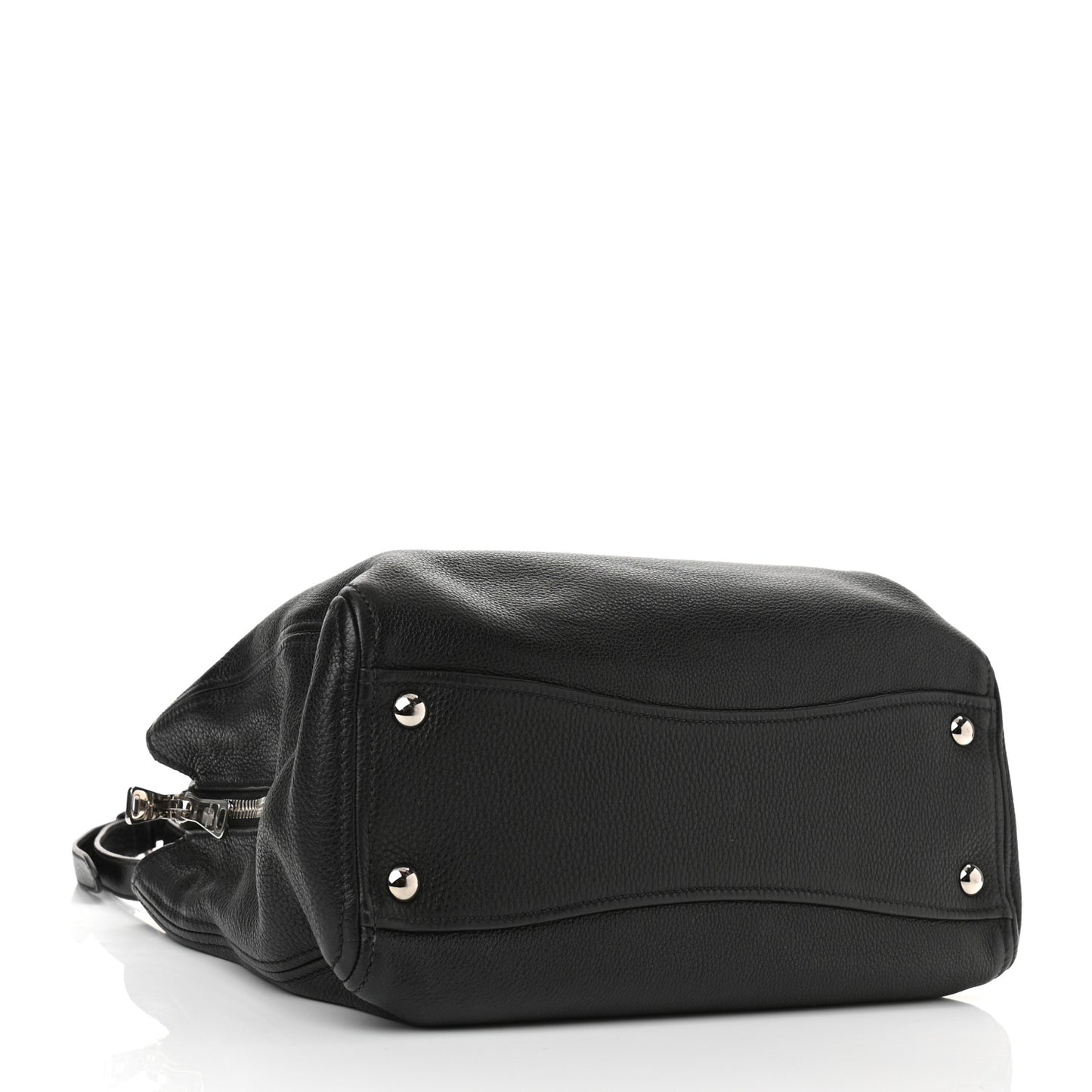 Vitello Phenix Shopping Tote Black