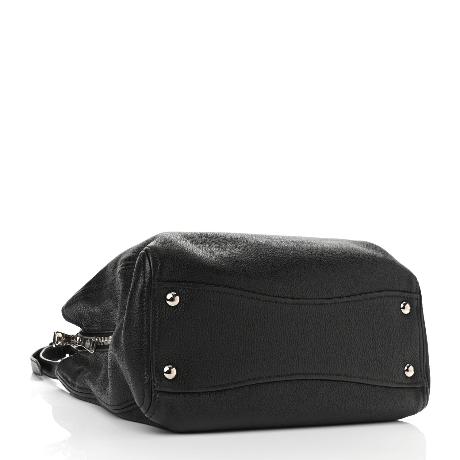 Miu Miu Vitello Phenix Shopping Tote Black 3 of 7