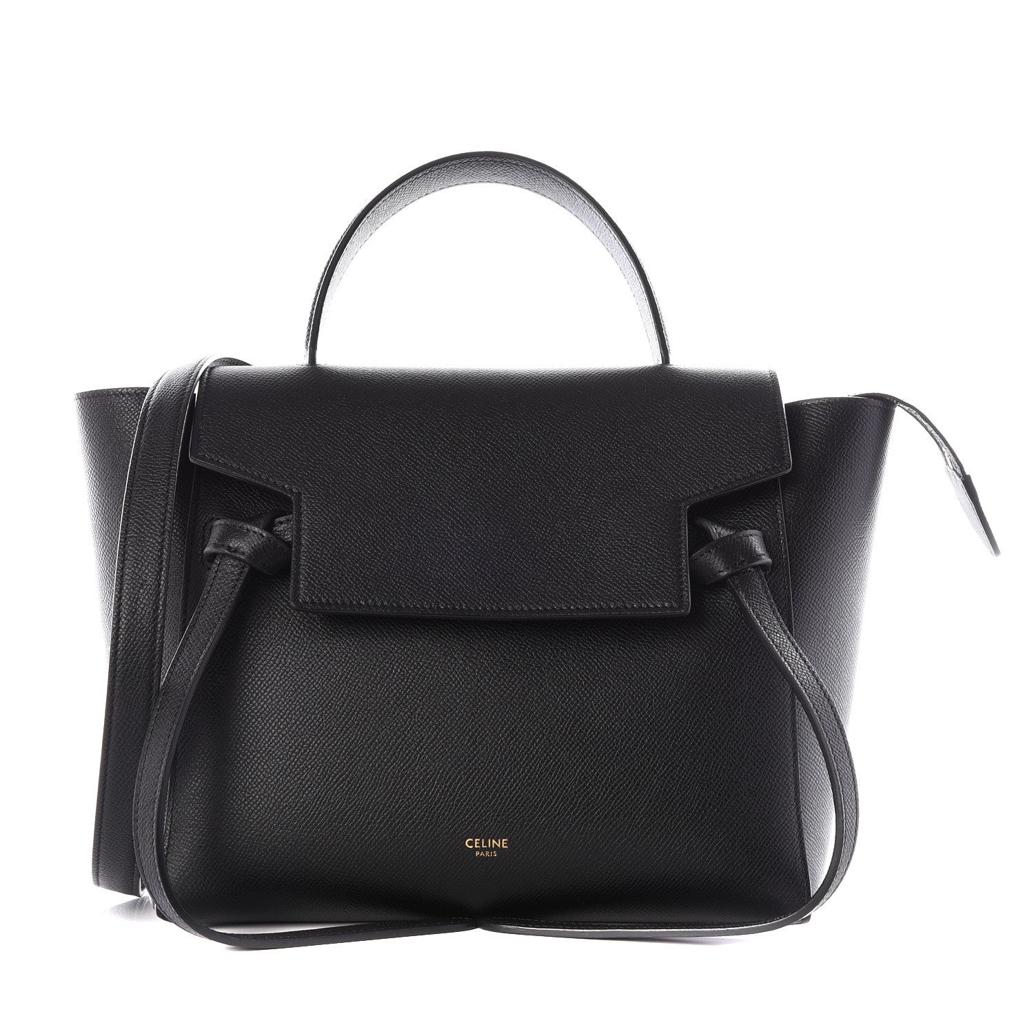 Celine Grained Calfskin Micro Belt Bag Black 1 of 9