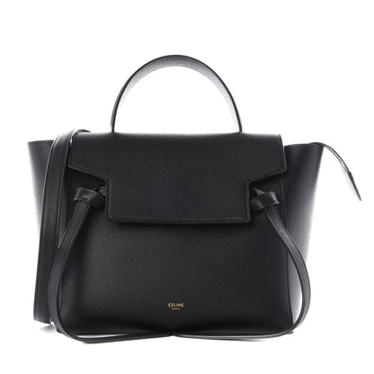 Celine Grained Calfskin Micro Belt Bag Black 1 of 9