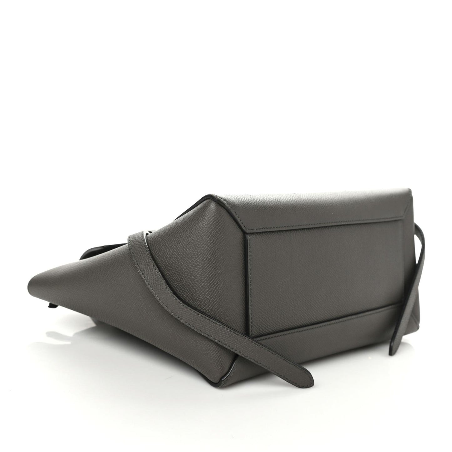 Grained Calfskin Micro Belt Bag Grey