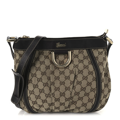 Gucci Monogram Small D Gold Ring Messenger Dark Brown 1 of 15