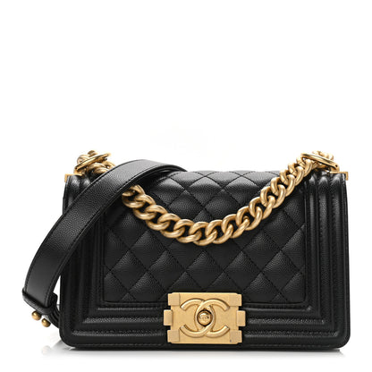 Chanel Caviar Quilted Small Boy Flap Black 1 of 11