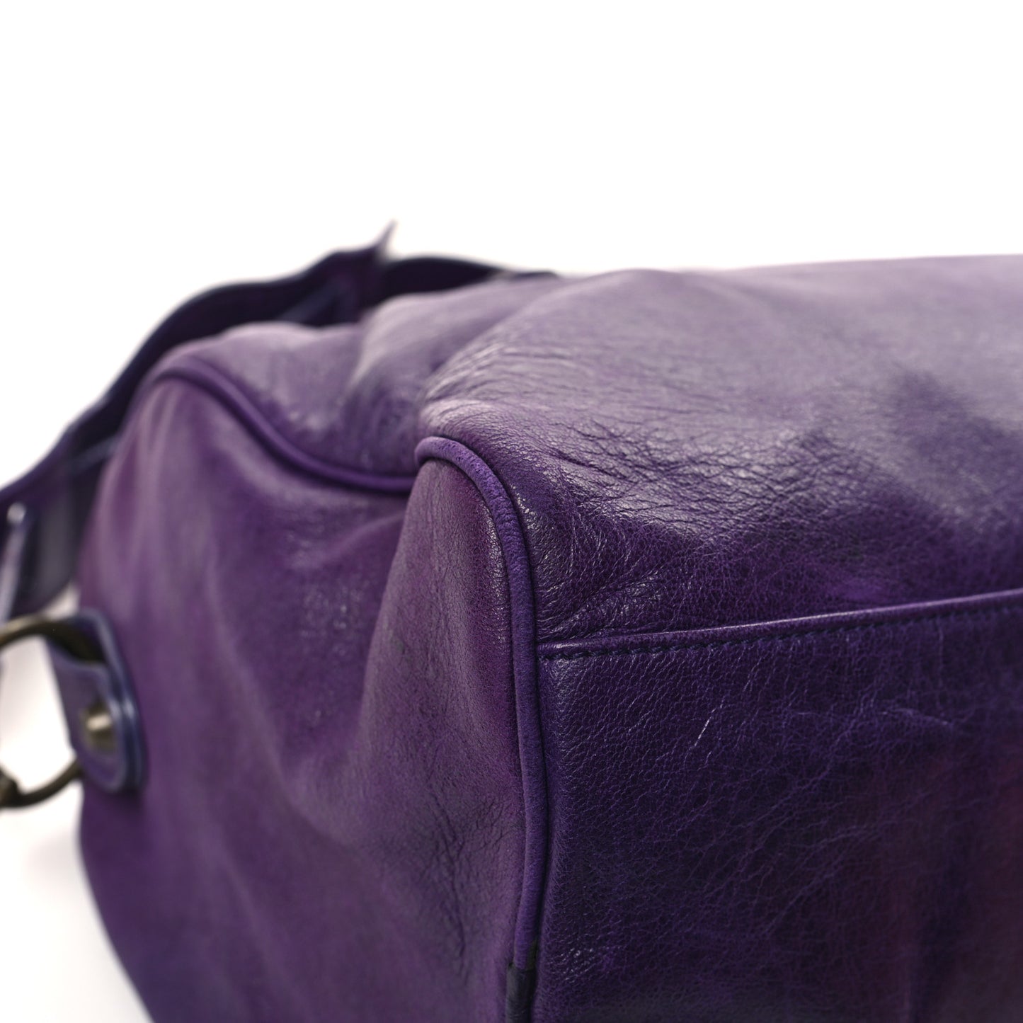 Chevre Classic Hardware Twiggy Eggplant