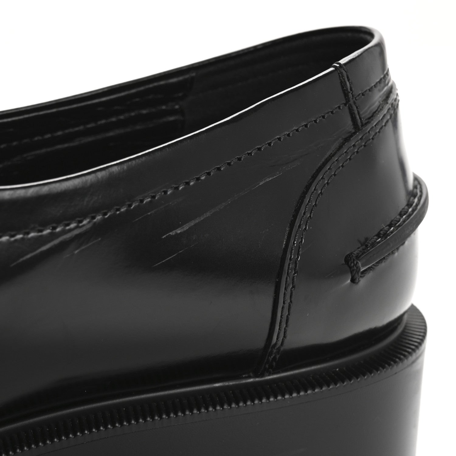 Christian Louboutin Abrasivato Womens CL Moc Lug Flat Loafers 38.5 Black 12 of 14