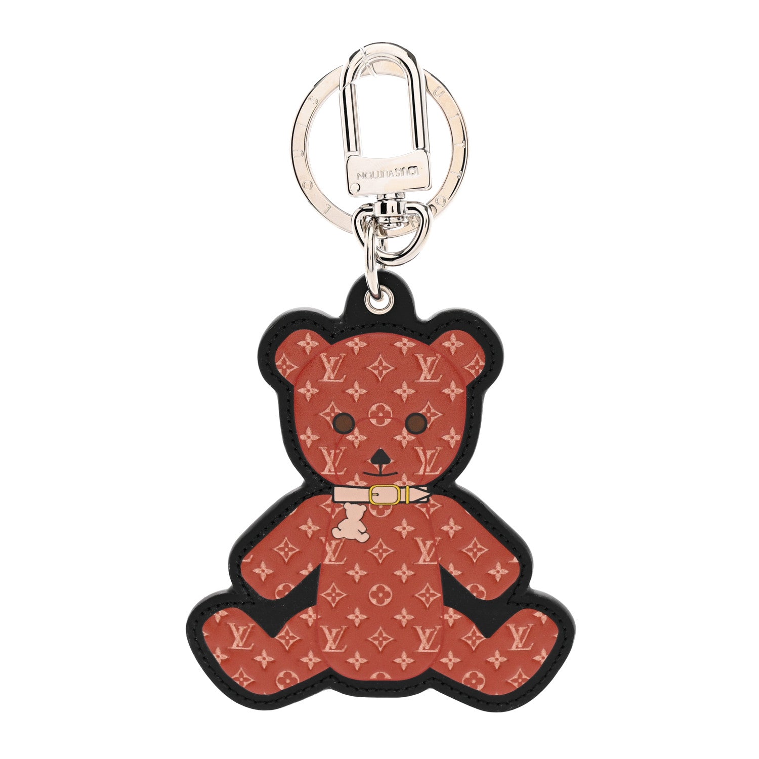 Louis Vuitton Monogram Teddy Bear Bag Charm Key Holder Brown 1 of 6