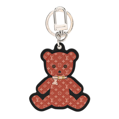 Louis Vuitton Monogram Teddy Bear Bag Charm Key Holder Brown 1 of 6
