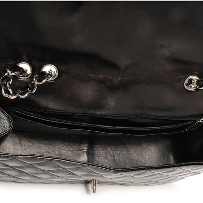Chanel Distressed Patent Jumbo Single Flap Black 7 of 9
