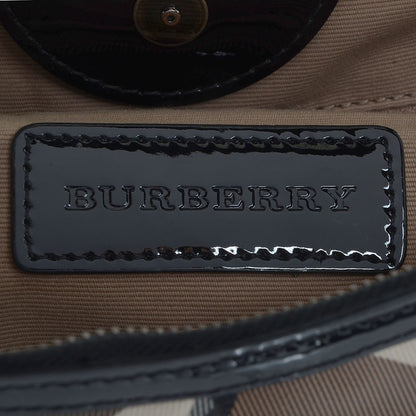 Burberry Supernova Check Medium Melbury Tote Black 8 of 11