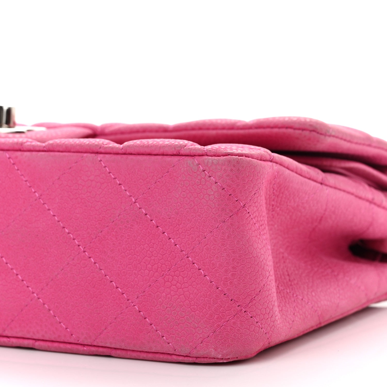 Chanel Iridescent Caviar Quilted Medium Double Flap Pink 10 of 10