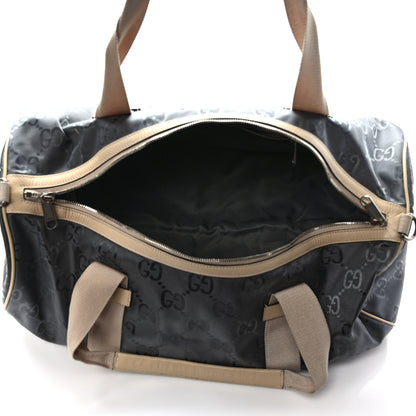 Gucci Econyl Nylon Monogram Off The Grid Duffle Bag Graphite Grey New Plaster 5 of 9