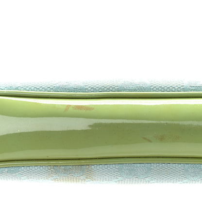 Gucci Canvas Patent Monogram Shoulder Bag Green Blue 16 of 17