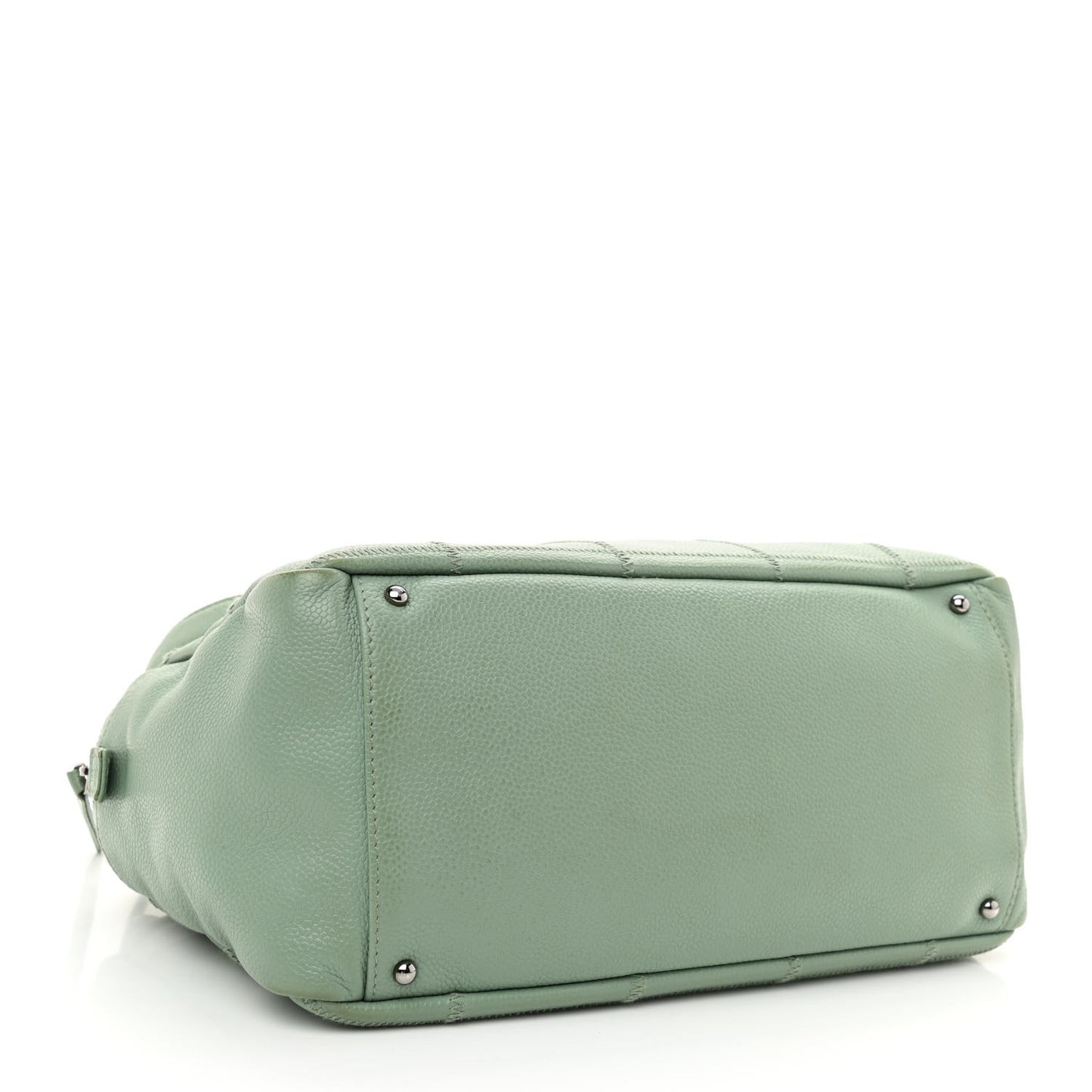 Caviar Square Stitched Bowler Light Green