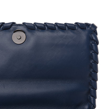 Bottega Veneta Nappa Intrecciato Baby Olimpia Shoulder Bag Denim 8 of 9