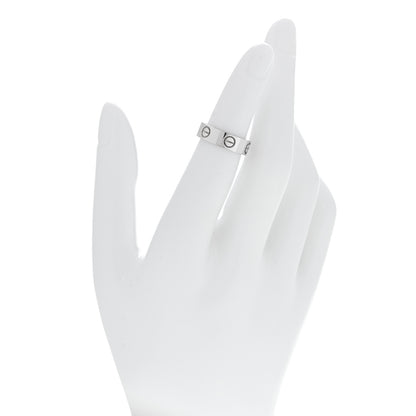 Cartier 18K White Gold 5mm LOVE Ring 47 4 2 of 6