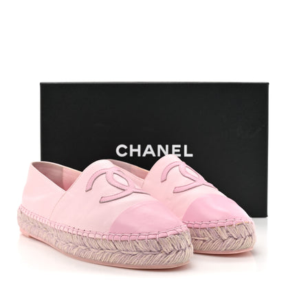 Chanel Lambskin CC Espadrilles 37 Light Pink 16 of 16