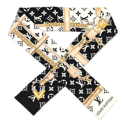 Louis Vuitton Silk Monogram Confidential Bandeau Black 1 of 3