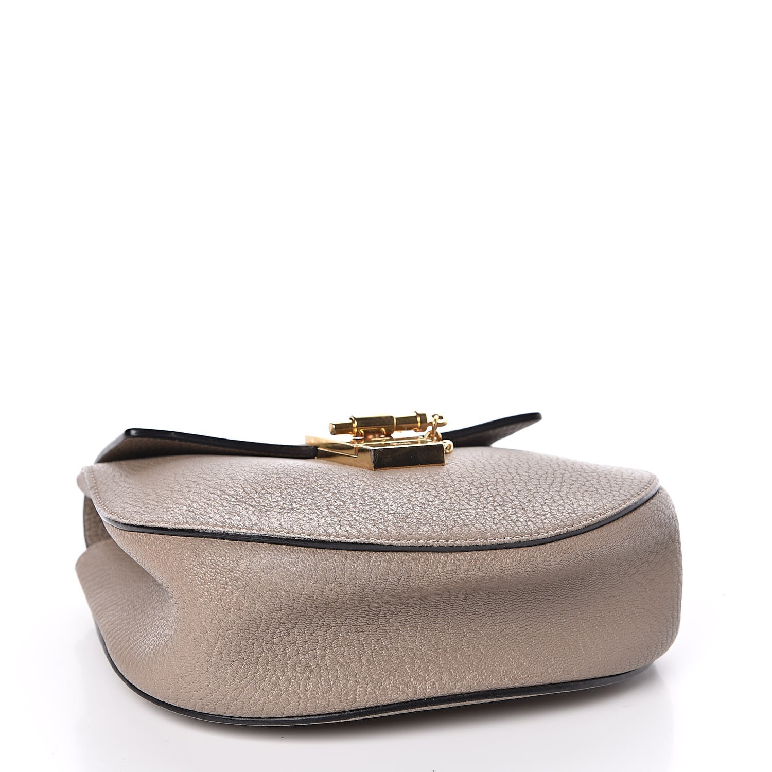 Chloe Grained Lambskin Mini Drew Shoulder Bag Motty Grey 4 of 12
