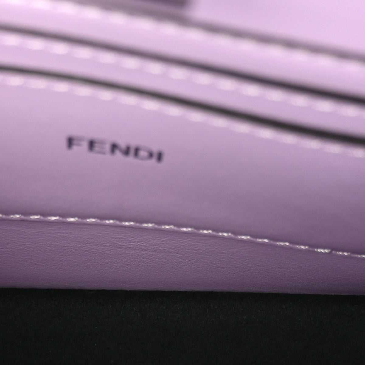 Calfskin Striped Texture FF Peekaboo I See U X Cross Satchel Violetta