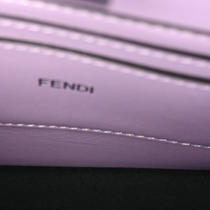 Fendi Calfskin Striped Texture FF Peekaboo I See U X Cross Satchel Violetta 6 of 10