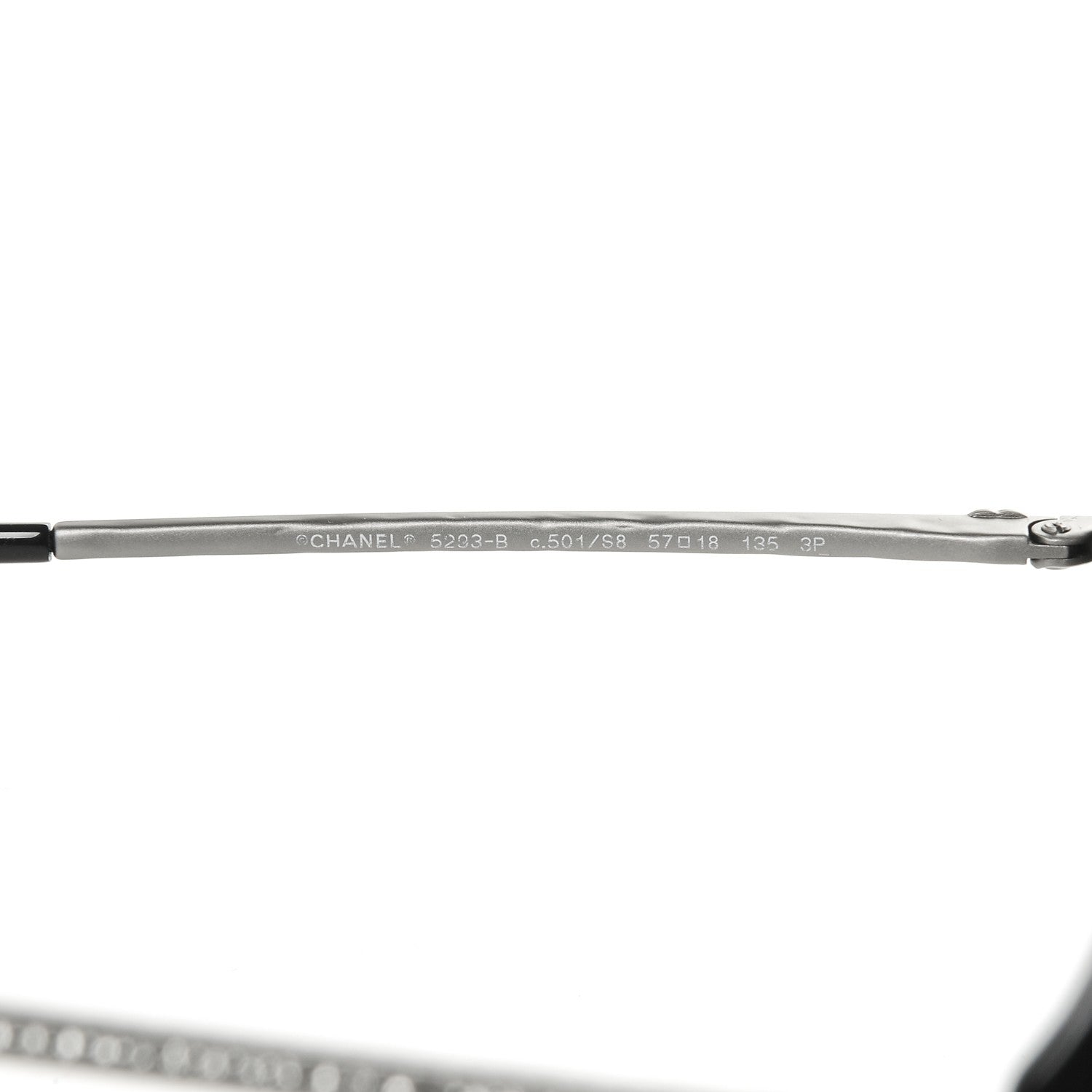 Chanel Acetate Crystal CC Sunglasses 5293-B Black 6 of 6