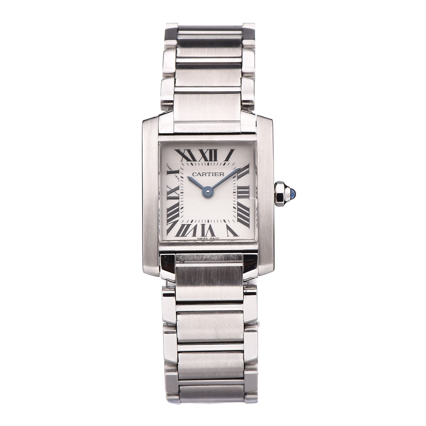 Stainless Steel 20mm Tank Francaise Quartz Watch