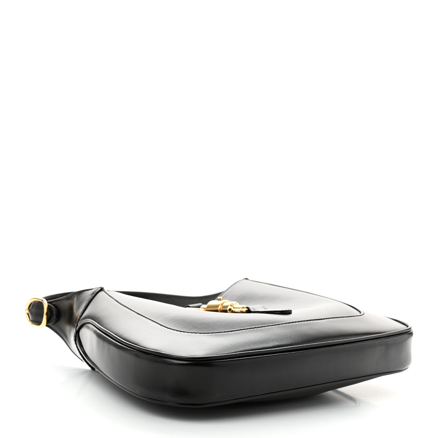 Gucci Boarded Dyana Lux Calfskin Small Jackie 1961 Hobo Black 4 of 10