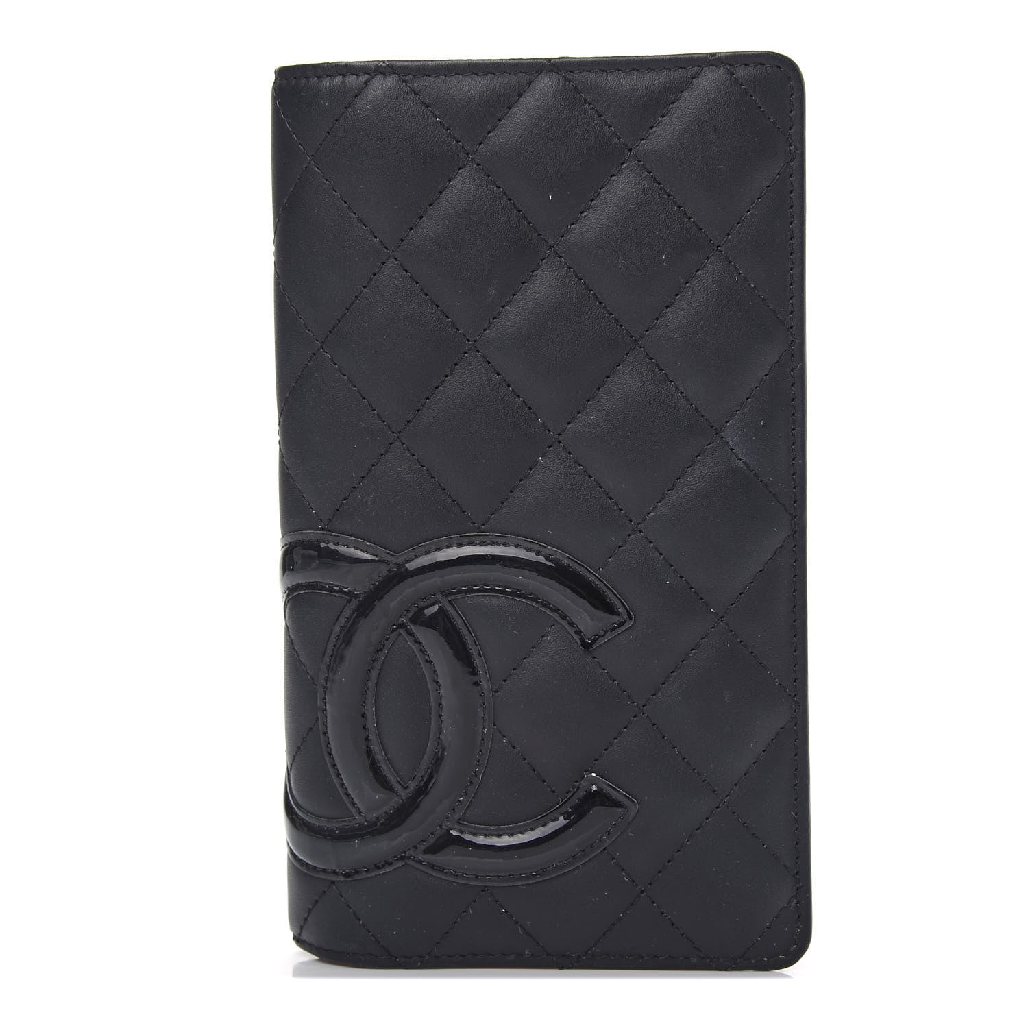 Chanel Calfskin Quilted Cambon Yen Wallet Black 1 of 8