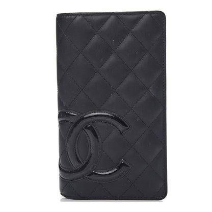 Chanel Calfskin Quilted Cambon Yen Wallet Black 1 of 8