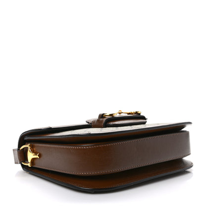 Gucci GG Supreme Monogram Horsebit 1955 Shoulder Bag Beige Brown Sugar 4 of 9