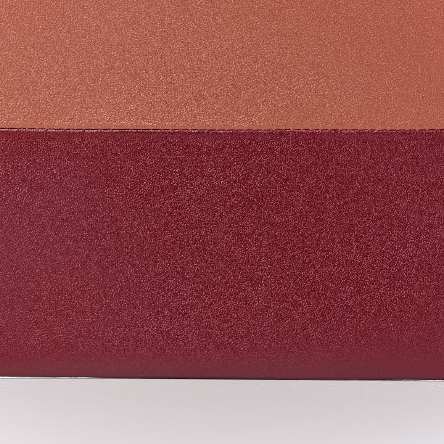 Celine Lambskin Bi-Color Solo Clutch Pouch Terracotta 8 of 12