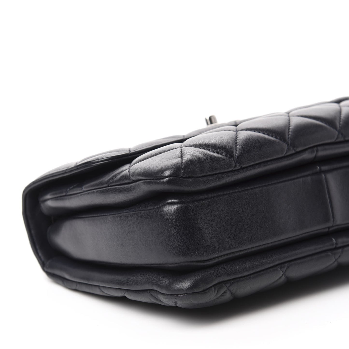 Lambskin Quilted Small Trendy CC Dual Handle Flap Bag Navy