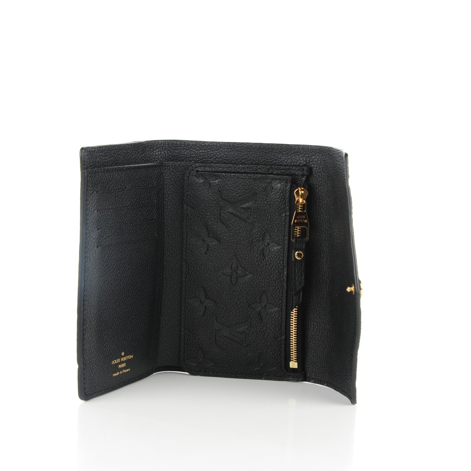 Louis Vuitton Empreinte Compact Curieuse Wallet Black 5 of 7