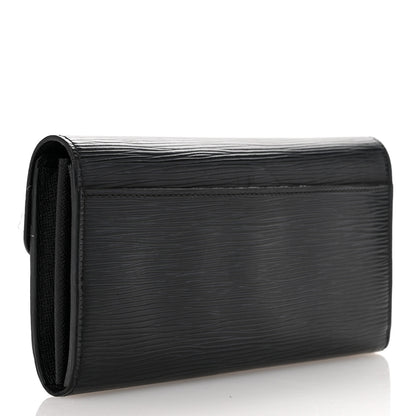 Louis Vuitton Epi Sarah Wallet NM Black 3 of 7