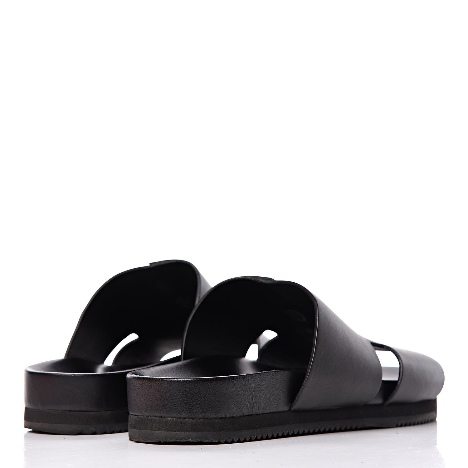 Hermes Calfskin Mens H Sandals 43 Black 4 of 11