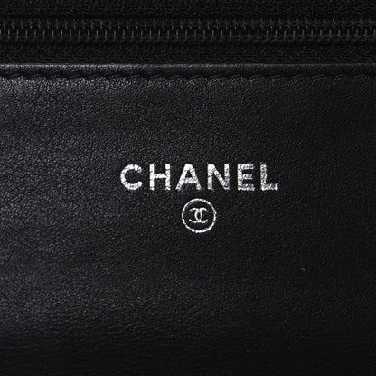 Chanel Patent Quilted Brilliant Wallet On Chain WOC Black 6 of 11