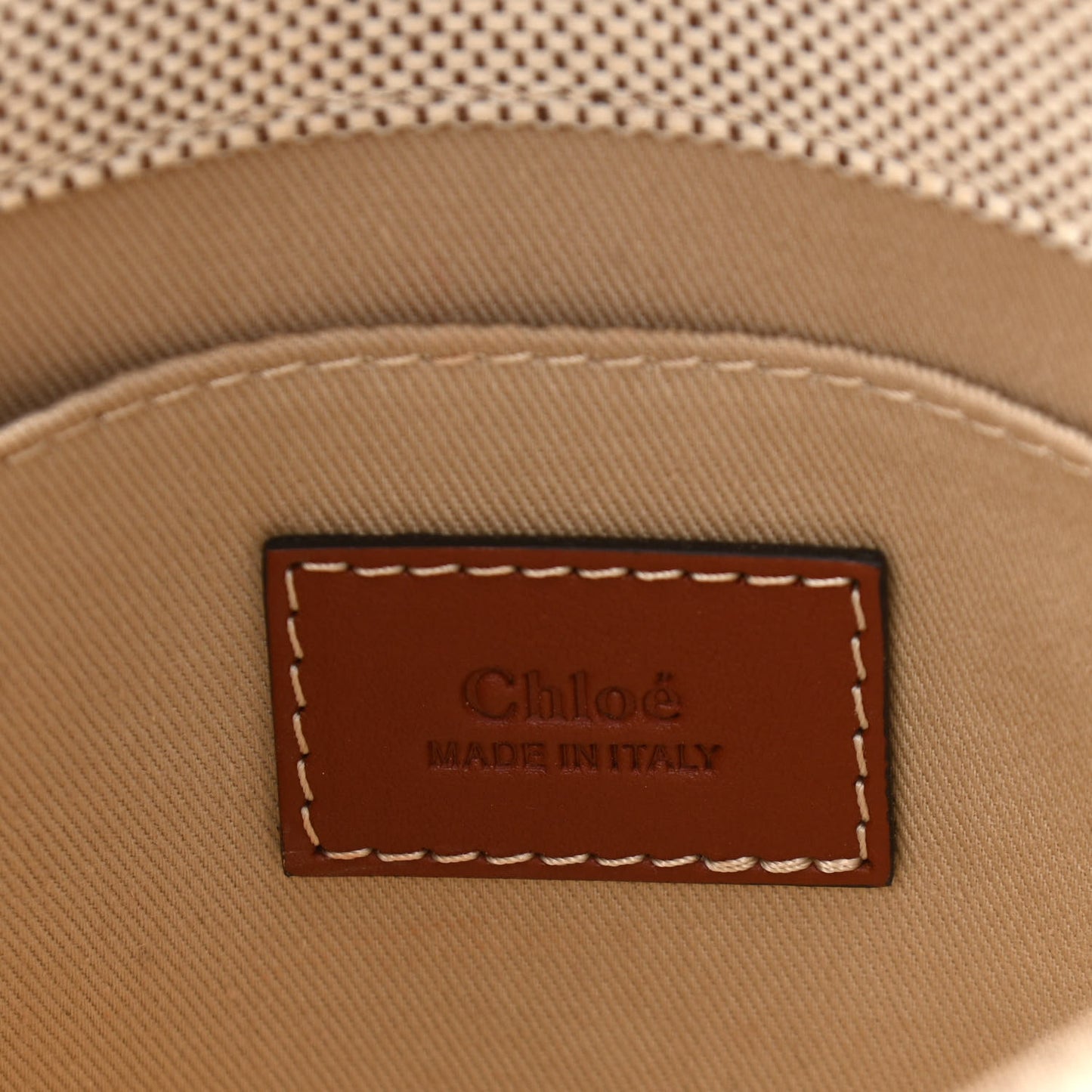 Cotton Calfskin Small Woody Ribbon Tote With Strap White Brown