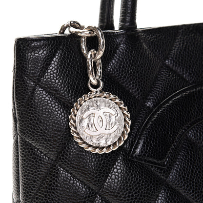 Chanel Caviar Quilted Medallion Tote Black 9 of 13